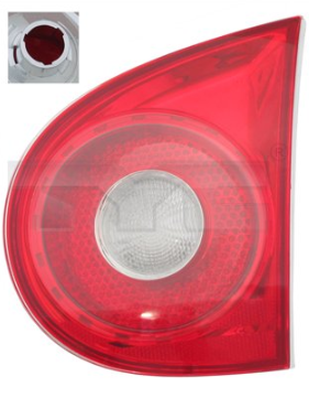 Stražnje svjetlo Desno (unutarnje, boja žmigavca crvena, boja stakla crvena) VW GOLF V HATCHBACK 10.03-02.09 TYC - Slika 2