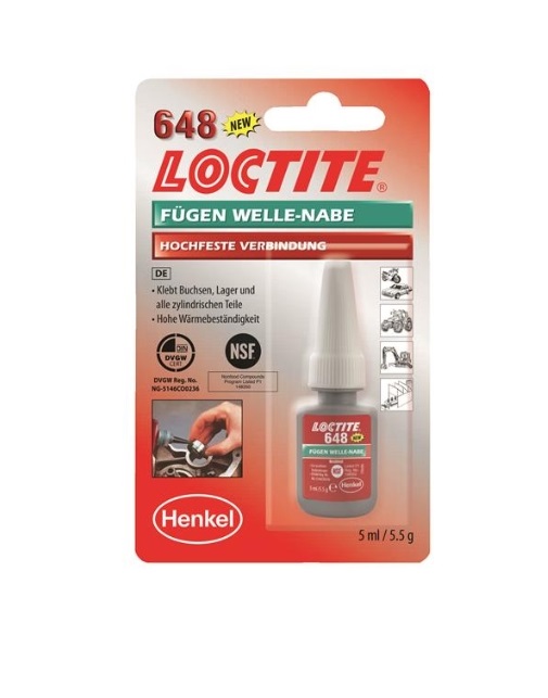 LOCTITE 648 Sredstvo za lijepljenje cilindričnih dijelova 5ml HT