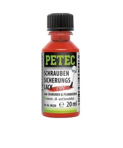 PETEC Lak za Označavanje/Plombiranje vijaka (Crveni) 20ml