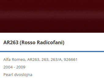 AkzoNobel autolak u spreju 400ml Alfa Romeo AR263 (Rosso Radicofani) - Slika 2