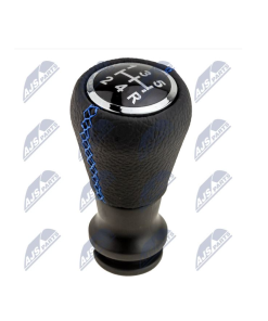 Kugla mjenjača CITROEN BERLINGO/C2/C3/C3 II/C3 III/C4/C4 II/C5/C5 II/C5 III/C8/C4 PICASSO/C4 PICASSO II/5-SPEED/-BLACK LEATHER + BLUE STITC