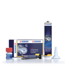 BERNER Ljepilo za staklo Speed (90min) kartuša 310ml Set